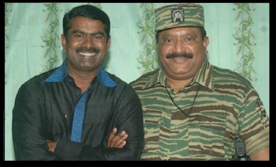 V. Prabhakaran with Seeman